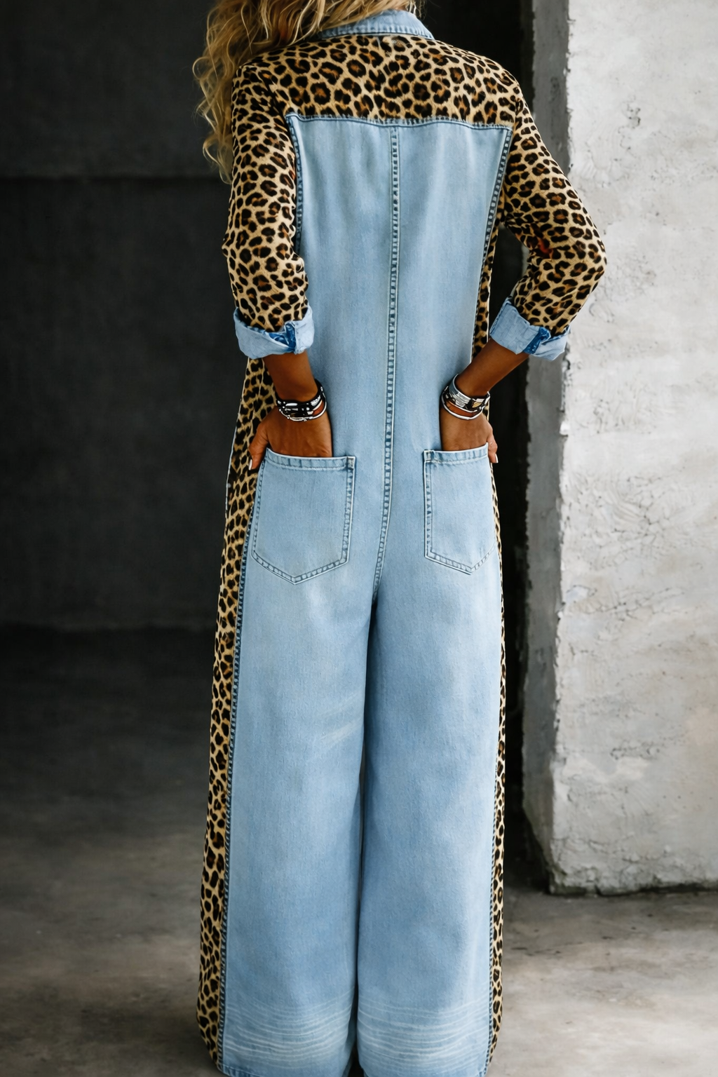 Amanda | Combinaison chemise en jean une pièce
