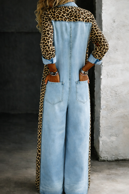 Amanda | Combinaison chemise en jean une pièce