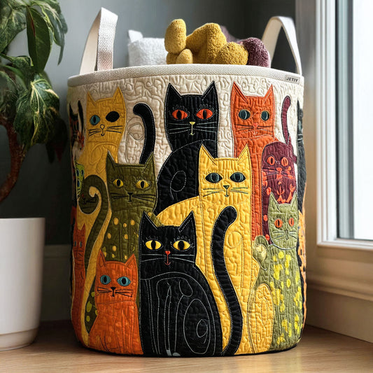 Luna | Panier à linge matelassé fait main