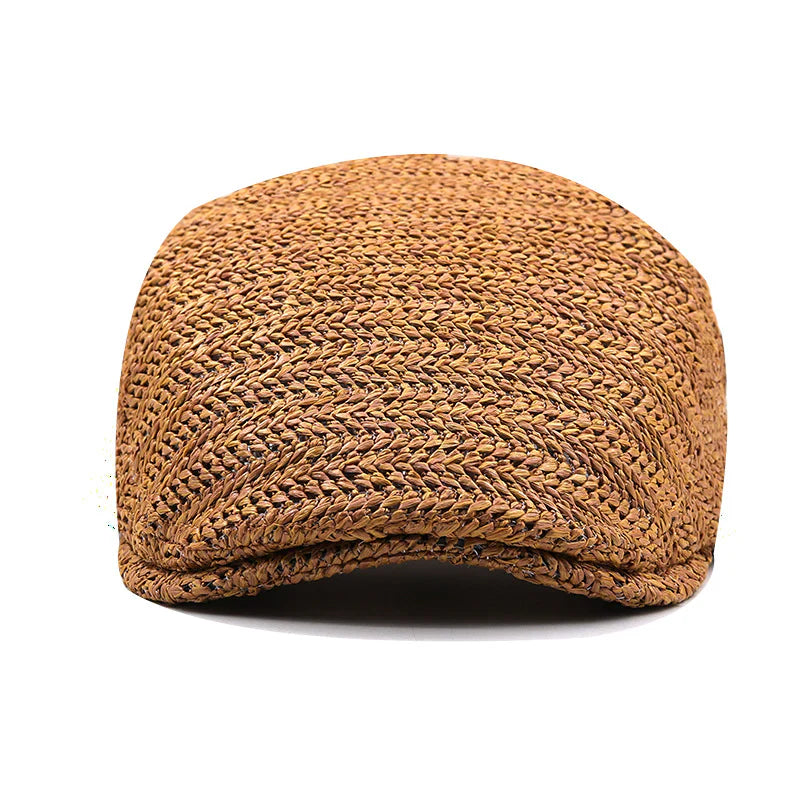 Salvatore — Casquette plate d'été en paille
