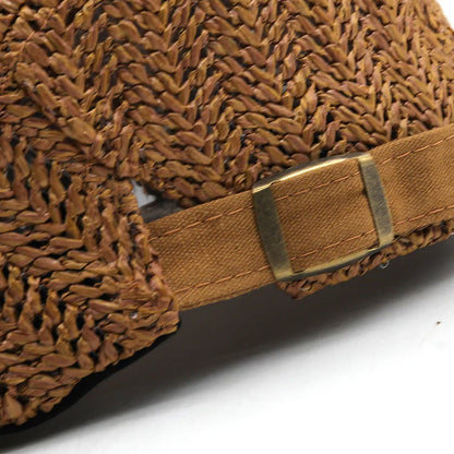 Salvatore — Casquette plate d'été en paille