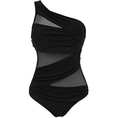 Nayla | Votre maillot de bain élégant asymétrique, disponible en grandes tailles