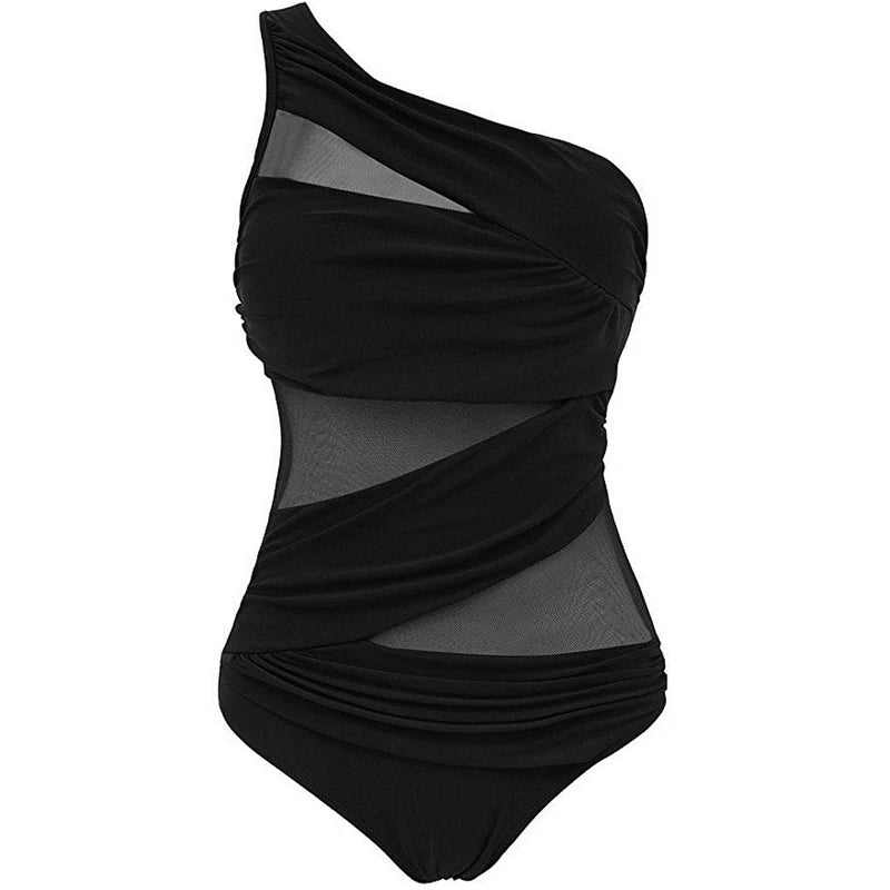 Nayla | Votre maillot de bain élégant asymétrique, disponible en grandes tailles
