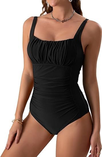 Leona | Ton élégant monokini noir amincissant