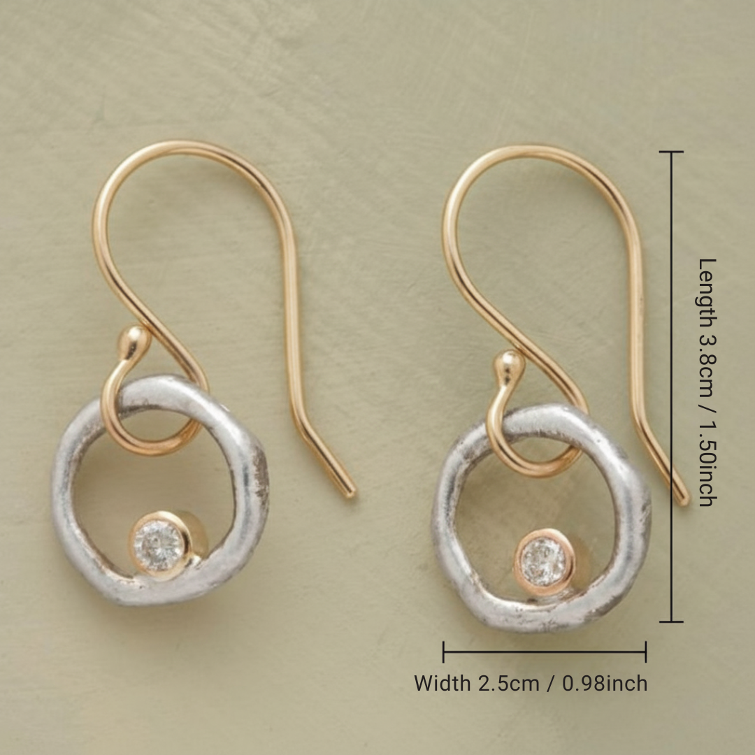 Boucles d'oreilles vintage en oxyde de zirconium Laura