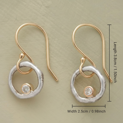 Boucles d'oreilles vintage en oxyde de zirconium Laura