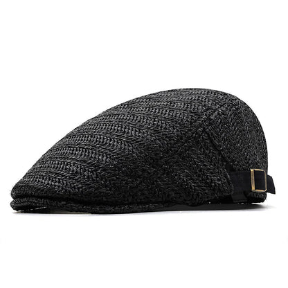 Salvatore — Casquette plate d'été en paille