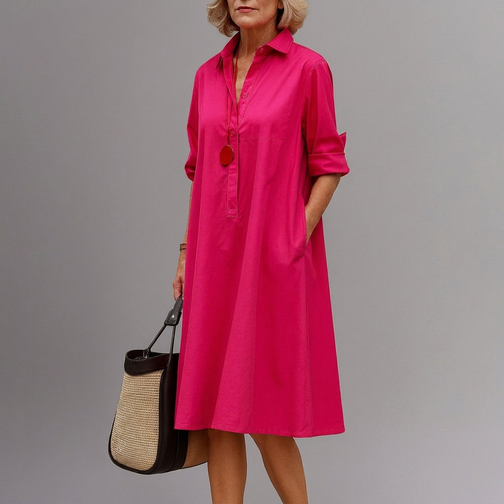 Chloe | Robe midi soignée et élégante