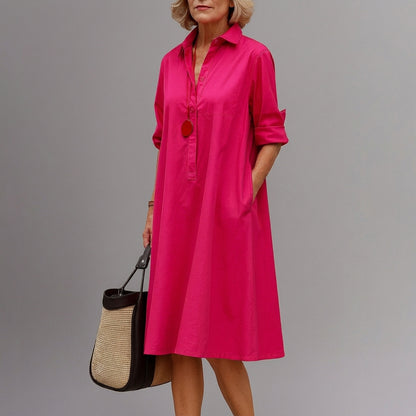 Chloe | Robe midi soignée et élégante