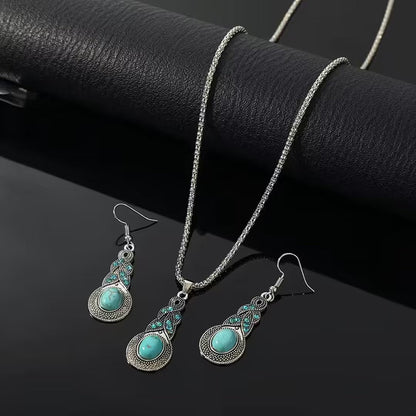 Priscilla™ – Parure vintage en turquoise