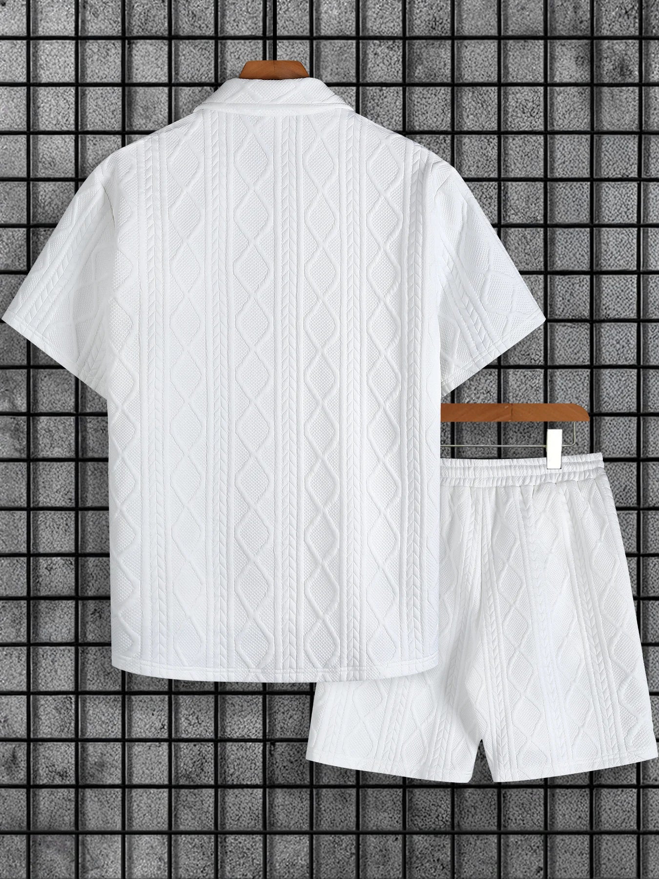 LOS CAÑOS – Ensemble short texturé