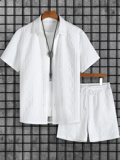 LOS CAÑOS – Ensemble short texturé