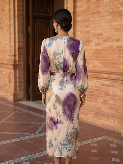 Valeria - Robe élégante décolleté en V