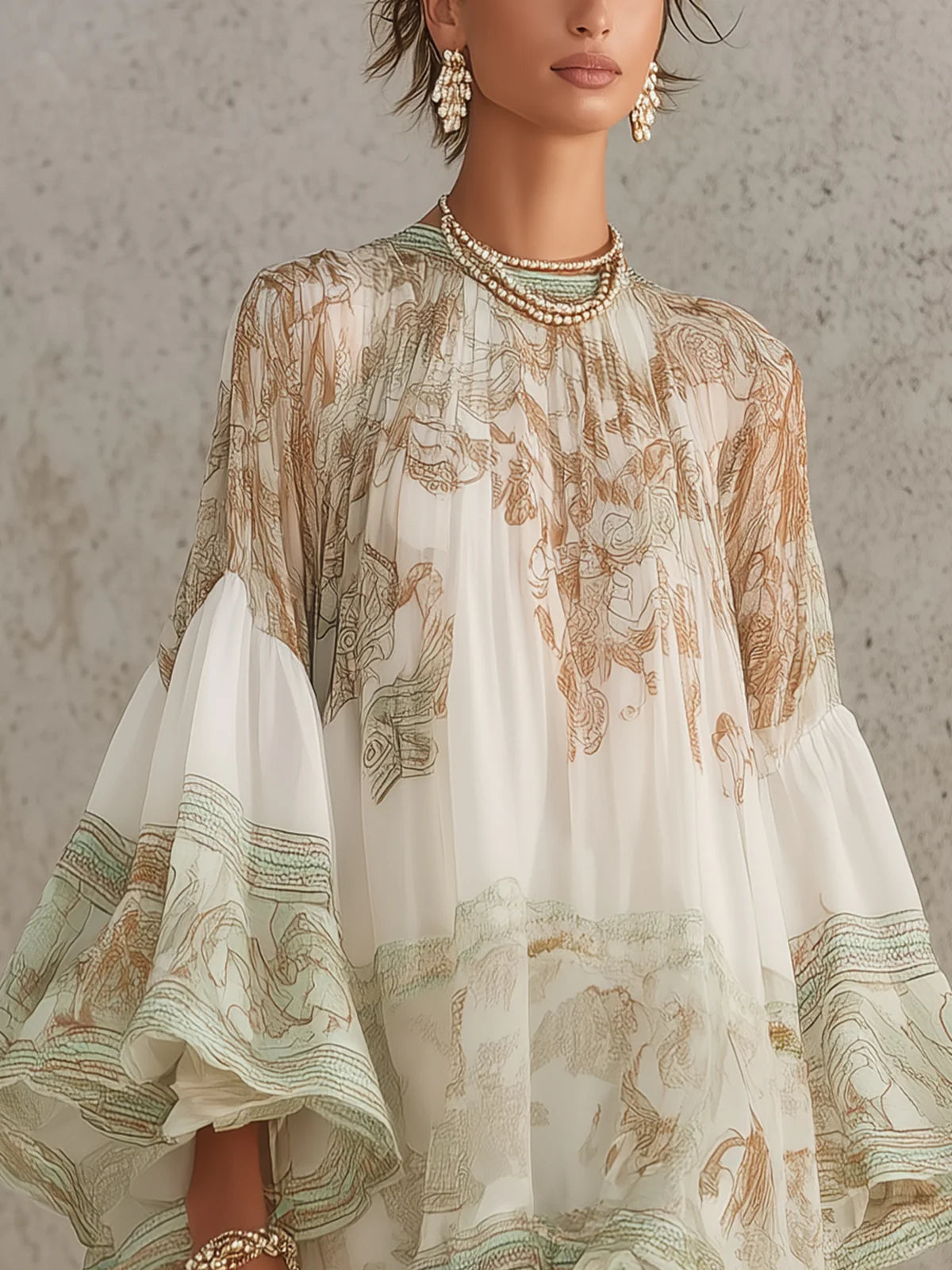 Isabella | Robe courte à ourlet volanté