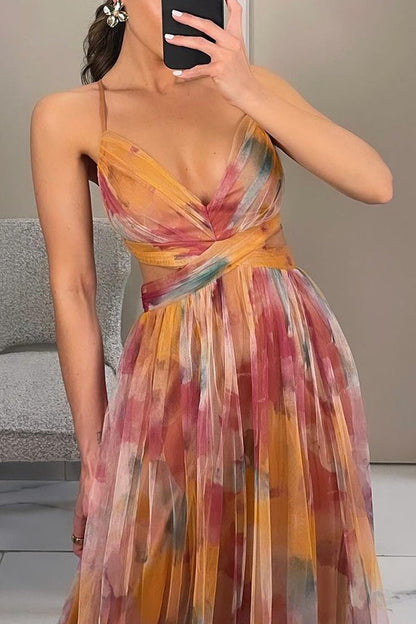 Giselle | Ravissante robe longue à imprimé floral
