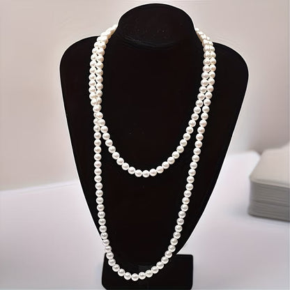 Collier double perle intemporel