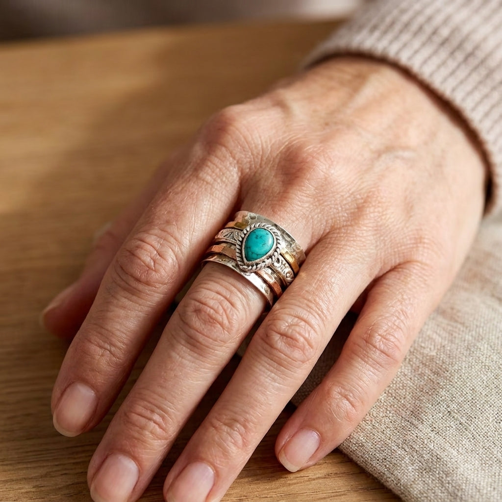 Azzurra™ – Bague statement à turquoise ovale
