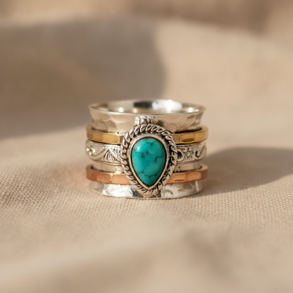 Azzurra™ – Bague statement à turquoise ovale
