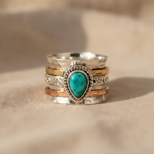 Azzurra™ – Bague statement à turquoise ovale