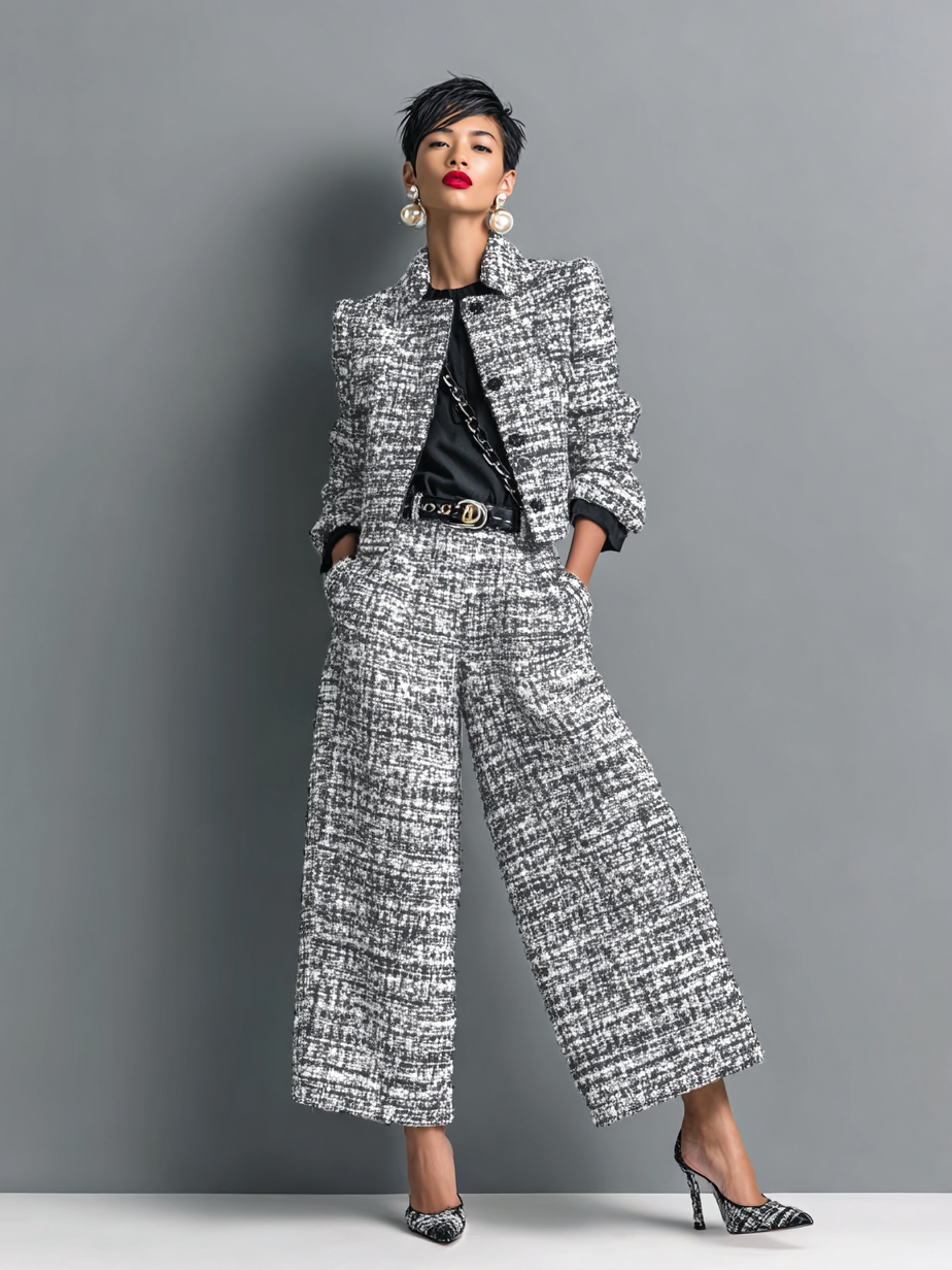 Akira™ | Ensemble deux pièces tweed
