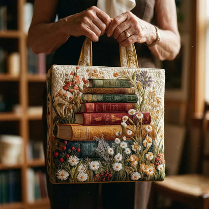 Sac artisanal matelassé - Motif floral