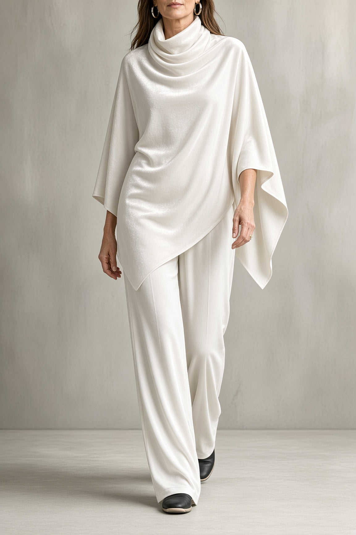 Monica | Ensemble en velours à col bénitier