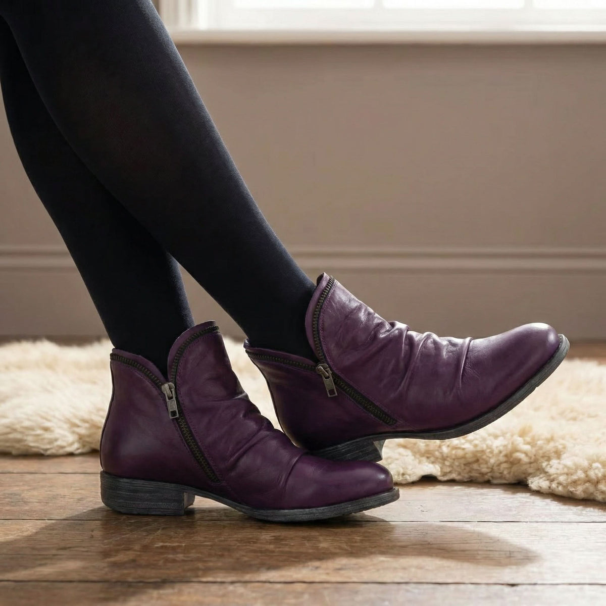 Melinda | Bottines confort - Violet