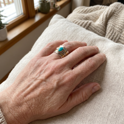 Azzurra™ – Bague statement à turquoise ovale