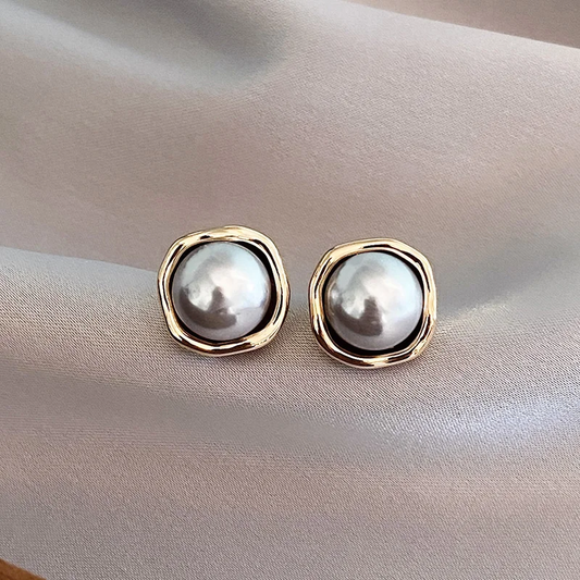 Boucles d'oreilles élégantes vintage avec perles