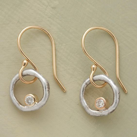 Boucles d'oreilles vintage en oxyde de zirconium Laura