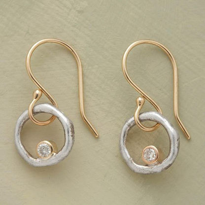 Boucles d'oreilles vintage en oxyde de zirconium Laura