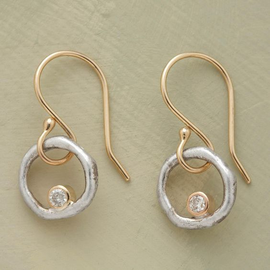Boucles d'oreilles vintage en oxyde de zirconium Laura