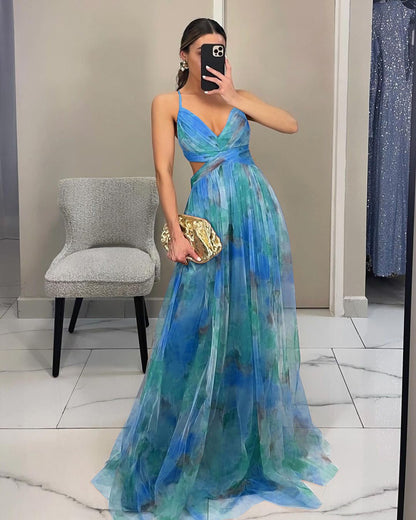 Giselle | Ravissante robe longue à imprimé floral