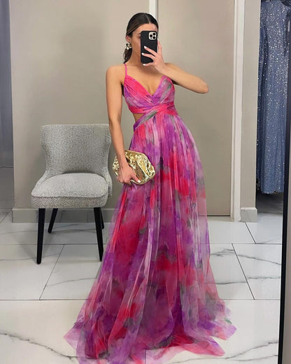 Giselle | Ravissante robe longue à imprimé floral
