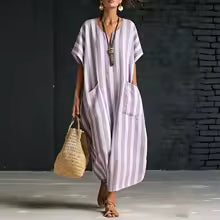 Angi | robe longue à rayures