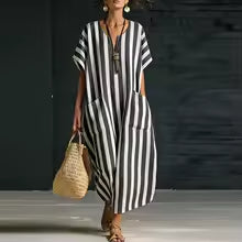 Angi | robe longue à rayures
