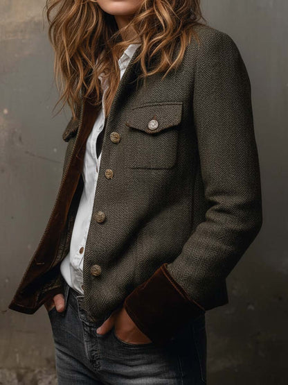 Evangeline | Veste en chevrons