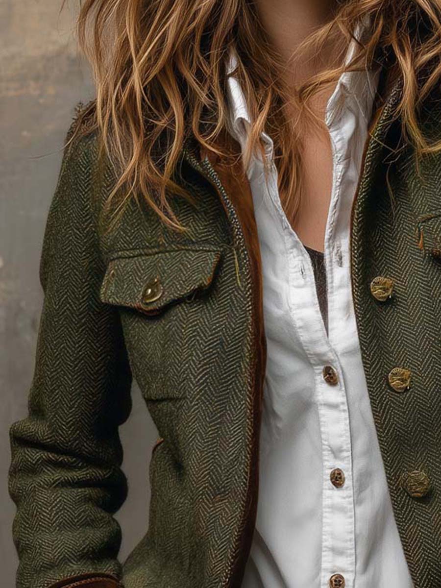 Evangeline | Veste en chevrons