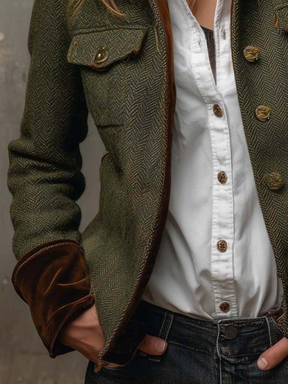 Evangeline | Veste en chevrons