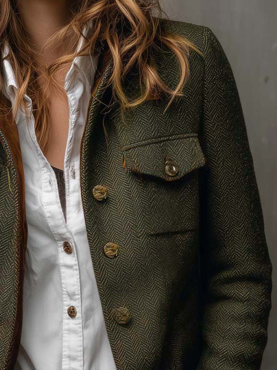 Evangeline | Veste en chevrons