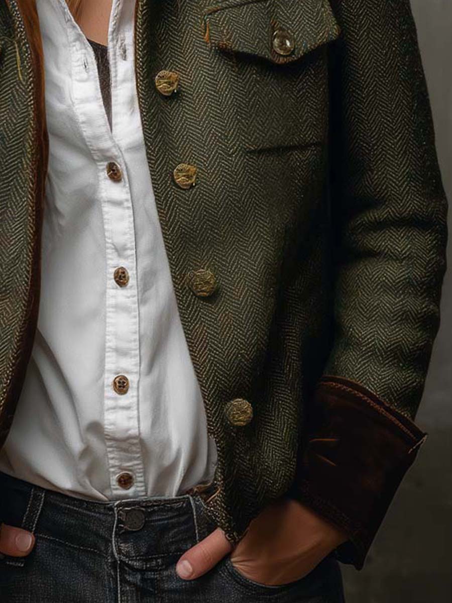 Evangeline | Veste en chevrons