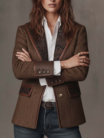 Georgette | Blazer en chevrons
