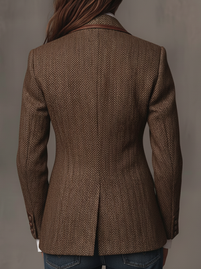Georgette | Blazer en chevrons