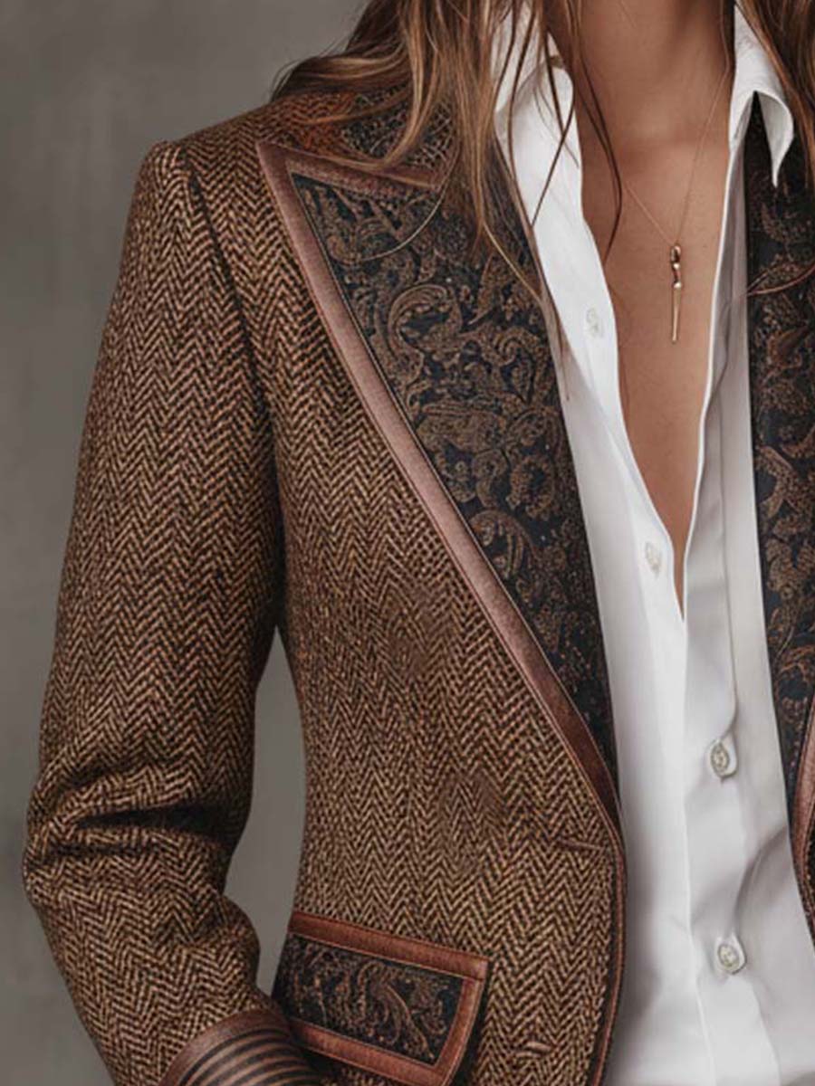 Georgette | Blazer en chevrons