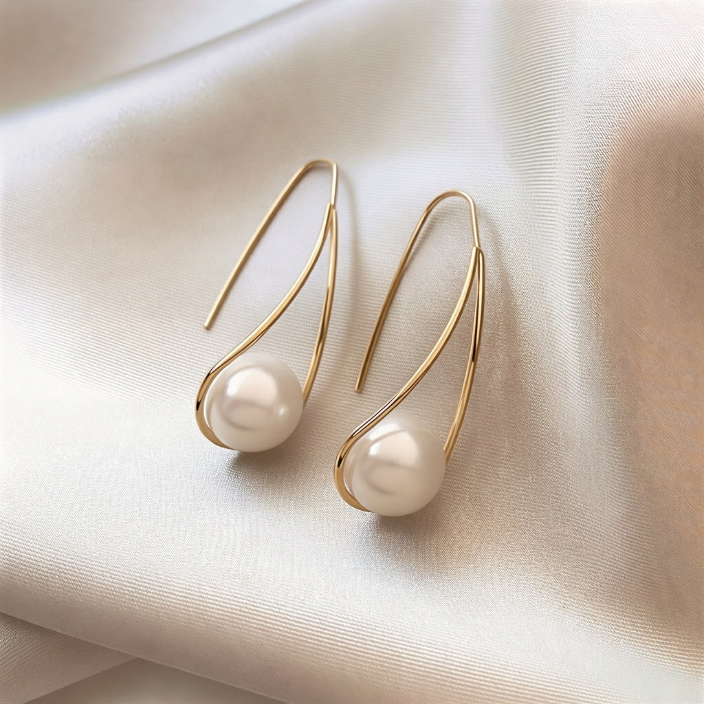 Boucles d'oreilles élégantes en perle mystique