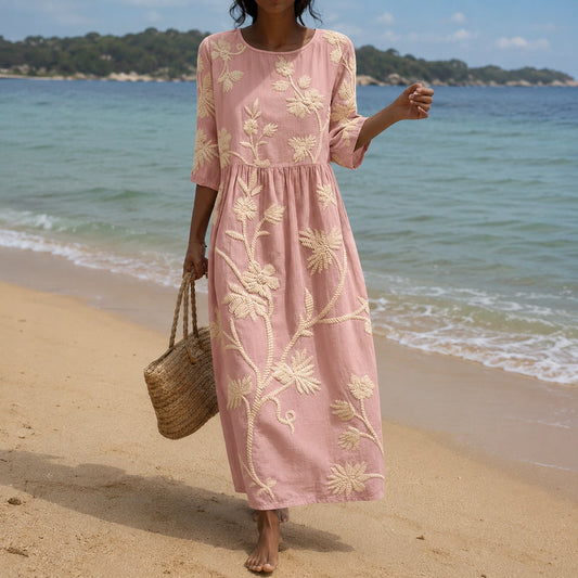Phoebe | Vestido midi con estampado floral