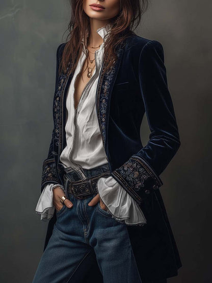 Juliet | Blazer long brodé
