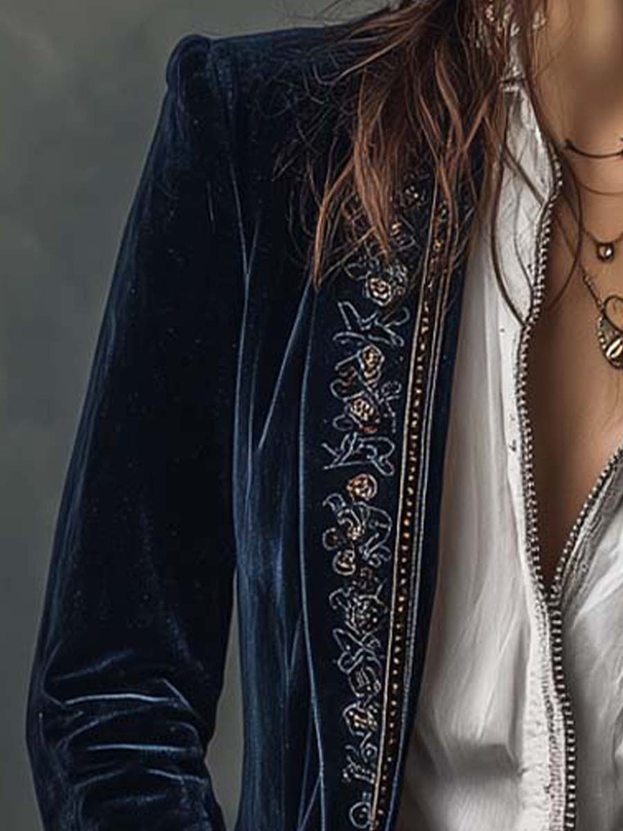 Juliet | Blazer long brodé