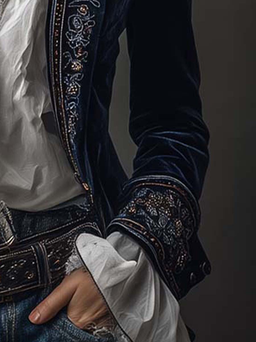 Juliet | Blazer long brodé