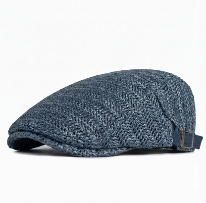 Salvatore — Casquette plate d'été en paille